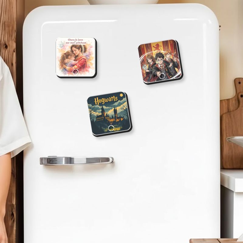 Ghar Ki Jaan Maa Personalized Musical Fridge Magnet Rechargeable Photo & Song Magnet Gift for Mom